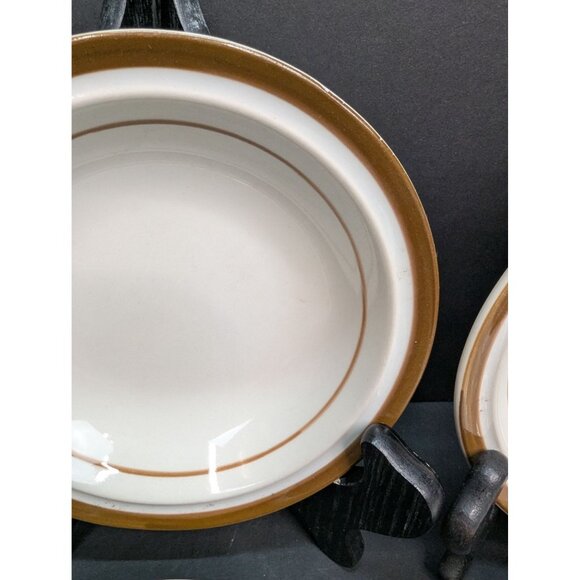 Brown Monterrey Stoneware by MSI Japan Set of 4 Berry Dessert Bowls - Picture 3 of 11